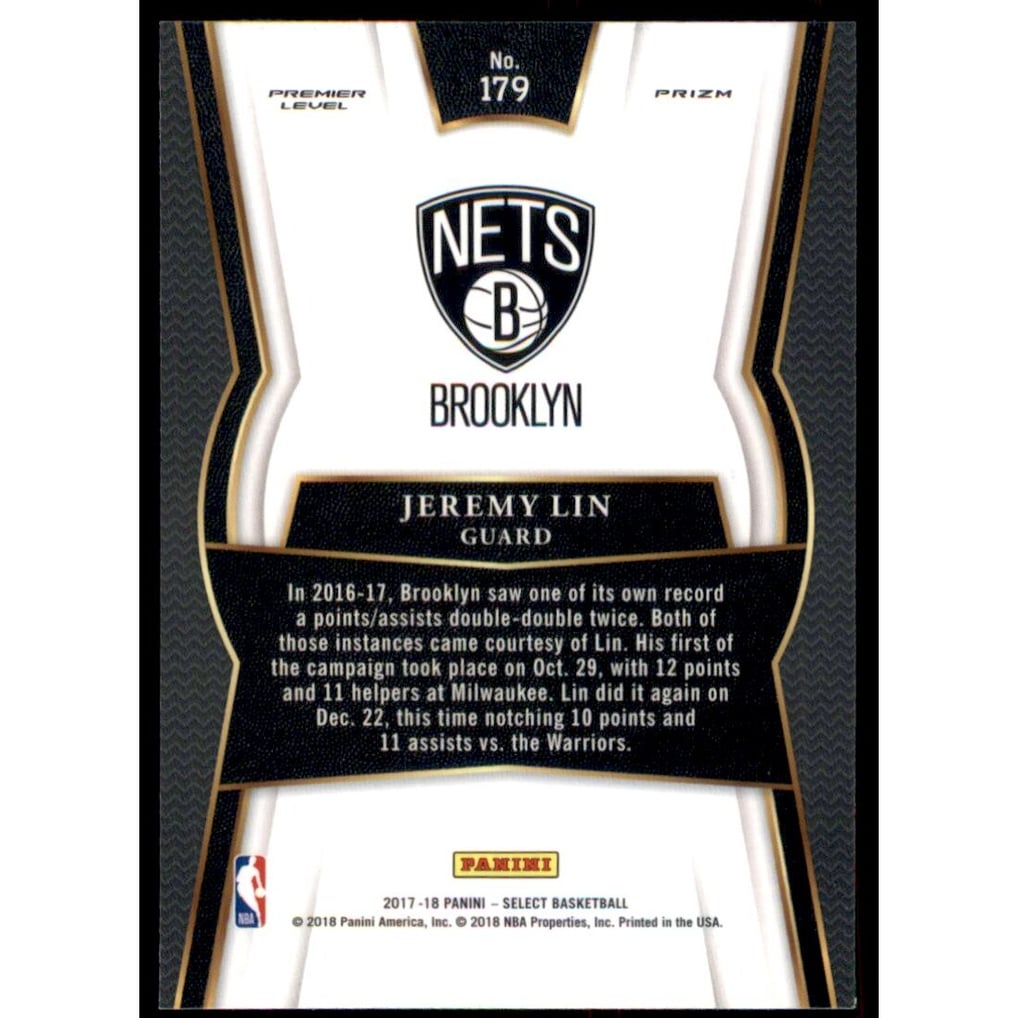 2017-18 Select Prizms Silver #179 Jeremy Lin
