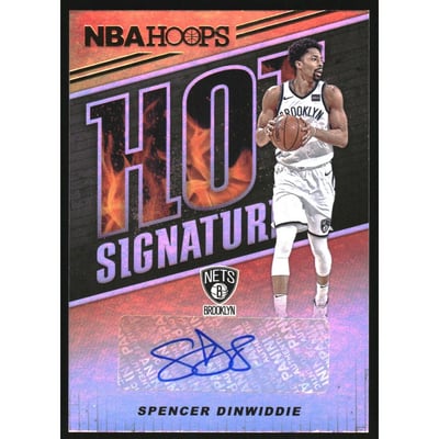2018-19 Hoops Hot Signatures #14 Spencer Dinwiddie