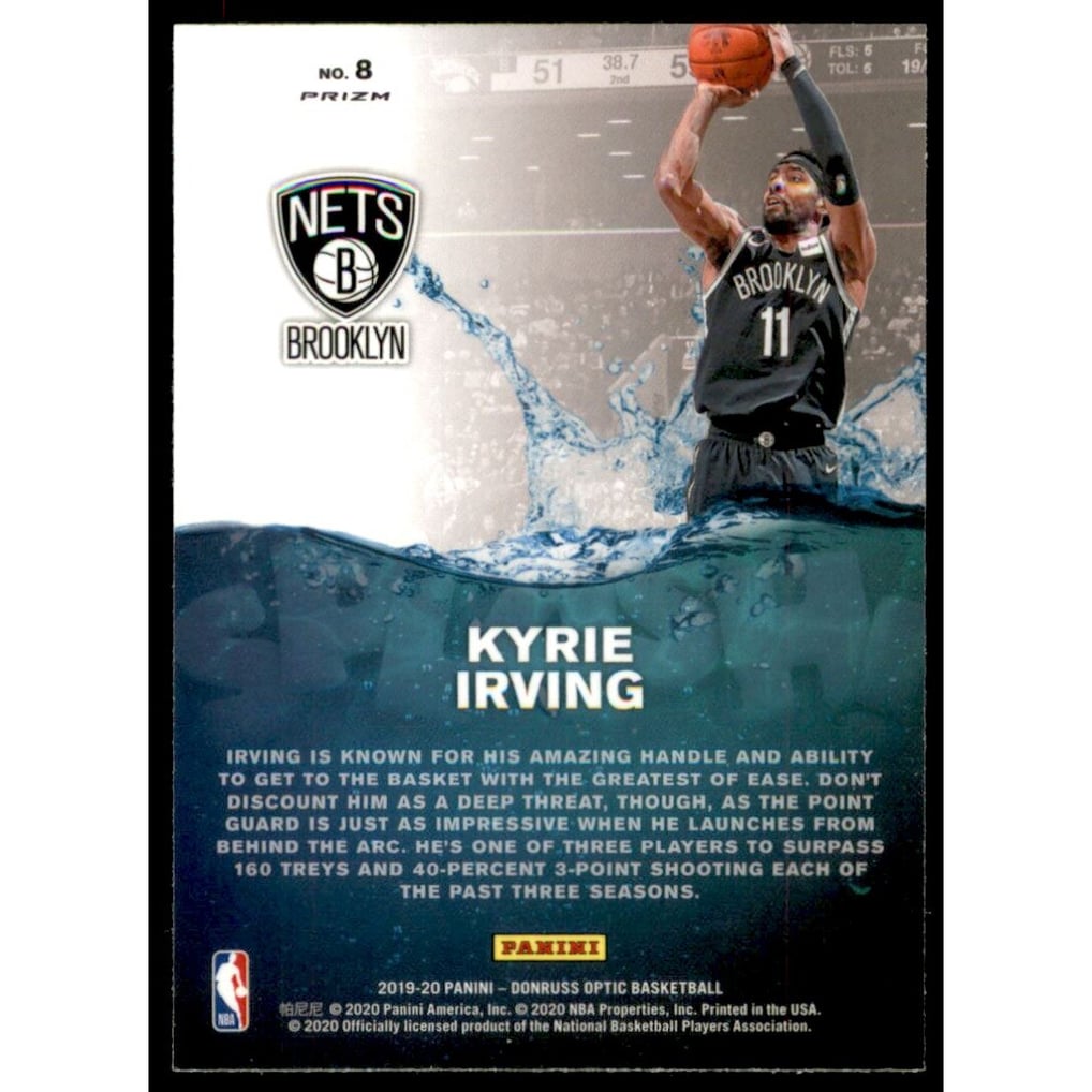 2019-20 Donruss Optic Splash! Red Wave #8 Kyrie Irving