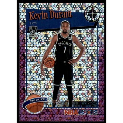 2019-20 Hoops Premium Stock Prizms Purple Disco #284 Kevin Durant