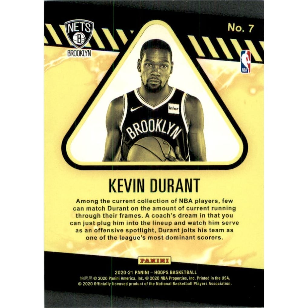2020-21 Hoops High Voltage #7 Kevin Durant
