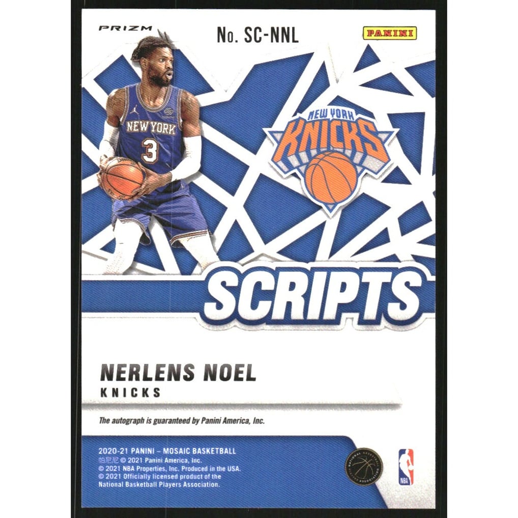 2020-21 Panini Mosaic Scripts #5 Nerlens Noel