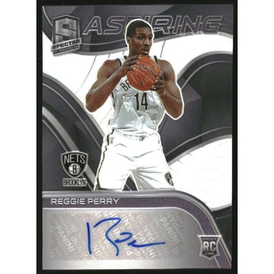 2020-21 Panini Spectra Aspiring Autographs #27 Reggie Perry/49