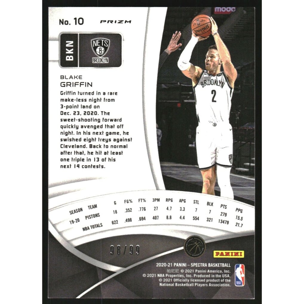 2020-21 Panini Spectra Celestial #10 Blake Griffin