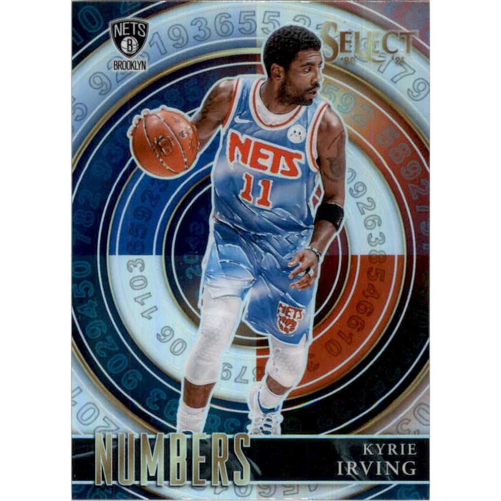2020-21 Select Numbers Prizms Silver #28 Kyrie Irving