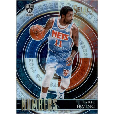 2020-21 Select Numbers Prizms Silver #28 Kyrie Irving