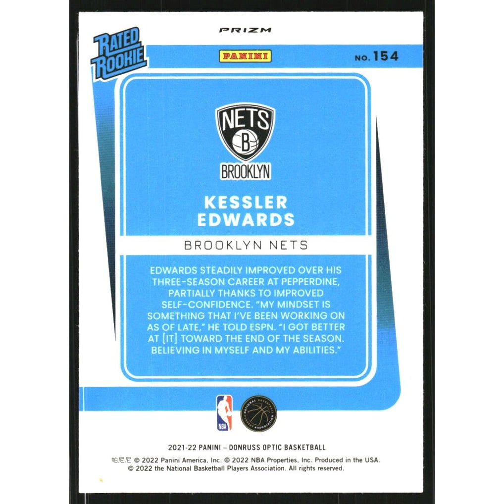 2021-22 Donruss Optic Target Box Set #154 Kessler Edwards