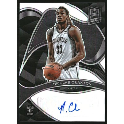 2021-22 Panini Spectra Signatures #24 Nicolas Claxton/99