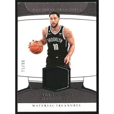 2022-23 Panini National Treasures Material Treasures #18 Ben Simmons