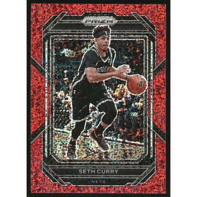 2022-23 Panini Prizm Prizm Red Sparkle #19 Seth Curry