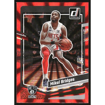 2023-24 Donruss Holo Red Laser #70 Mikal Bridges