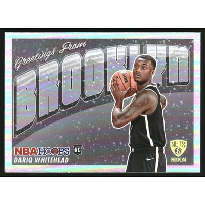 2023-24 Hoops Rookie Greetings Winter Holo #17 Dariq Whitehead