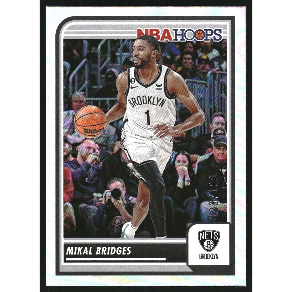 2023-24 Hoops Silver #95 Mikal Bridges