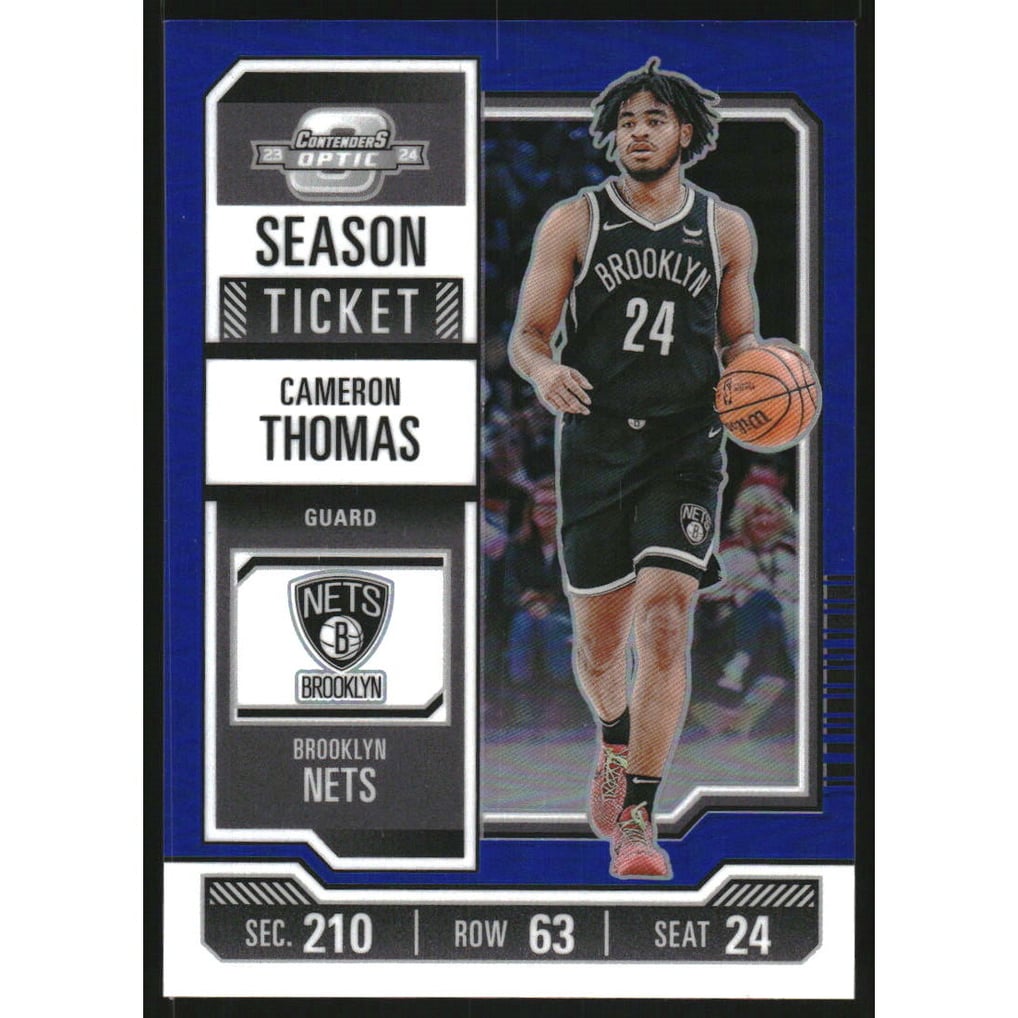 2023-24 Panini Contenders Optic Blue #12 Cameron Thomas