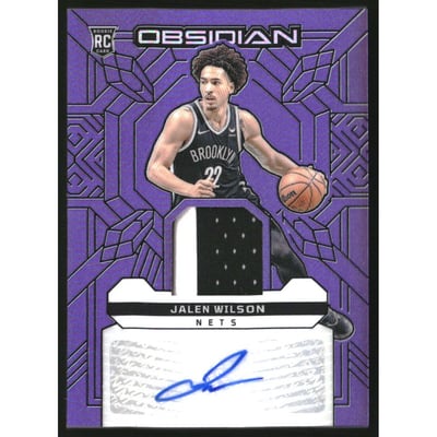 2023-24 Panini Obsidian Rookie Jersey Ink Electric Etch Purple Flood #28 Jalen Wilson