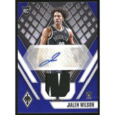 2023-24 Panini Phoenix Rookie Jersey Autographs Blue #5 Jalen Wilson