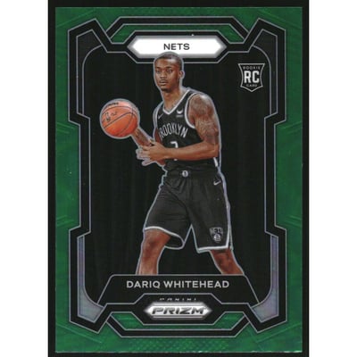 2023-24 Panini Prizm Prizms Green #175 Dariq Whitehead