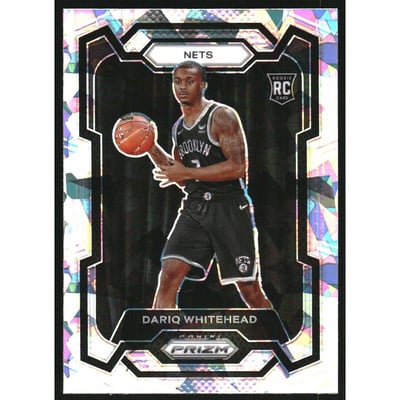 2023-24 Panini Prizm Prizms Ice #175 Dariq Whitehead