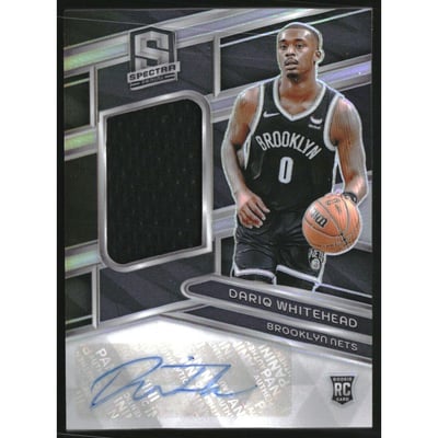 2023-24 Panini Spectra #219 Dariq Whitehead JSY AU/199