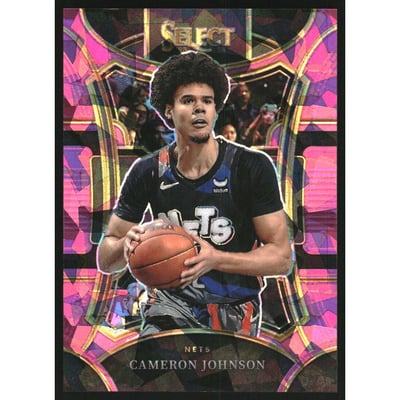 2023-24 Select Prizms Pink Cracked Ice #389 Cameron Johnson