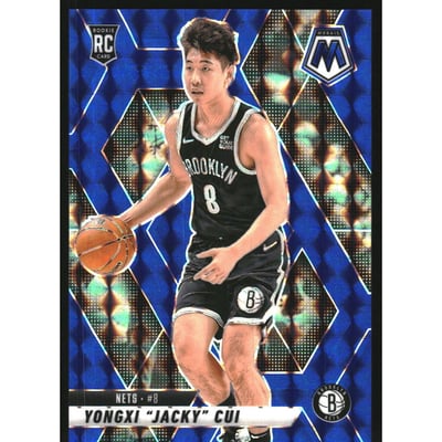 2024-25 Panini Mosaic Mosaic Blue #212 Yongxi "Jacky" Cui