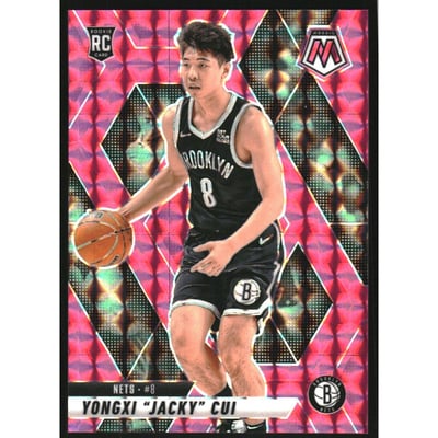 2024-25 Panini Mosaic Mosaic Pink #212 Yongxi "Jacky" Cui