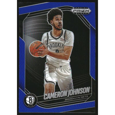 2024-25 Panini Prizm Black Prizms Blue #66 Cameron Johnson