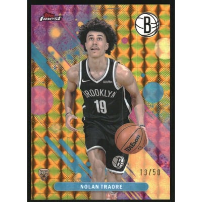 2025-26 Finest Gold Geometric Refractors #19 Nolan Traore C