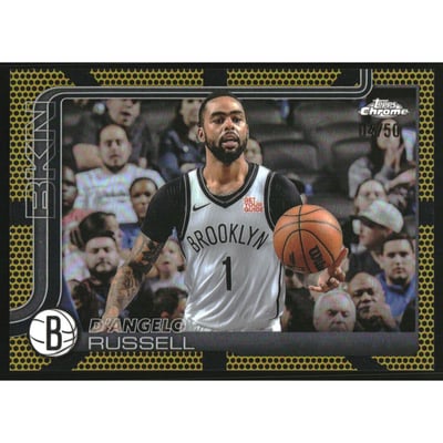 2025-26 Topps Chrome Gold Basketball Refractors #79 D'Angelo Russell