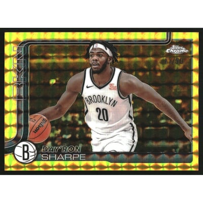 2025-26 Topps Chrome Gold Geometric Refractors #74 Day'Ron Sharpe