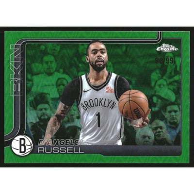 2025-26 Topps Chrome Green Refractors #79 D'Angelo Russell