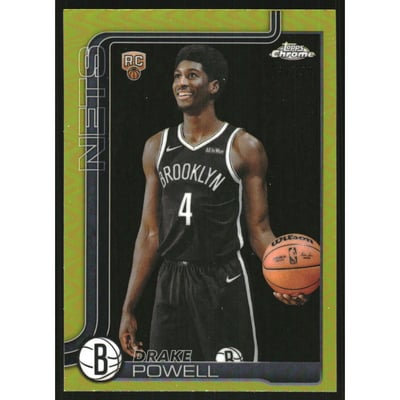 2025-26 Topps Chrome Yellow Refractors #272 Drake Powell