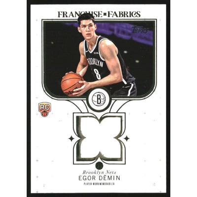 2025-26 Topps Franchise Fabrics #FFED Egor Demin
