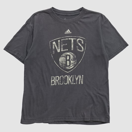 Brooklyn Nets Adidas 2010s T-shirt - Black - S by Fanatics Real Vintage