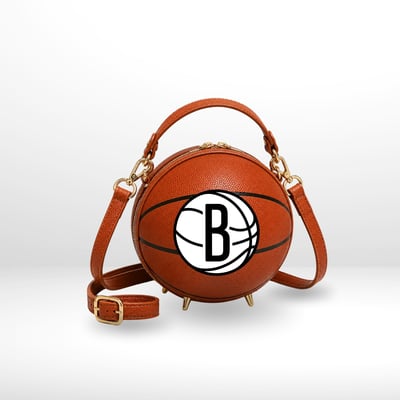 Brooklyn Nets by Jill Martin Basketball Crossbody Fan Bag