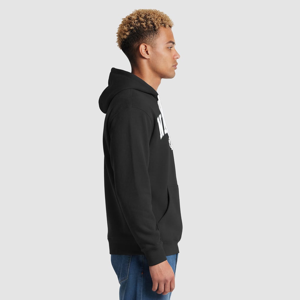  Brooklyn Nets Champion Contrast Liner Pullover Hoodie - Black