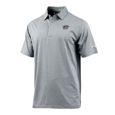 Brooklyn Nets Columbia Striped Tempo Swing Polo - Black