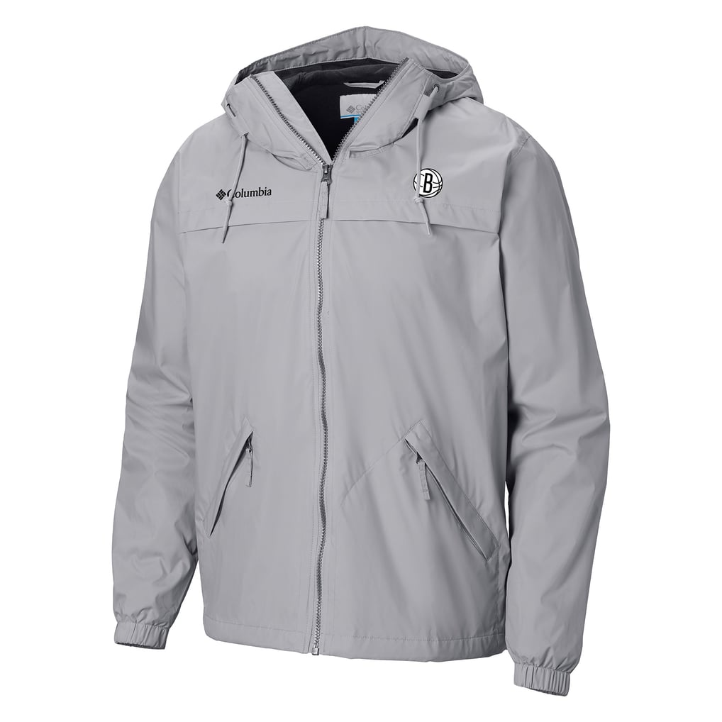 Mart Zip Code Men's Brooklyn Nets Columbia Gray Oroville Creek Lined Full-Zip Jacket