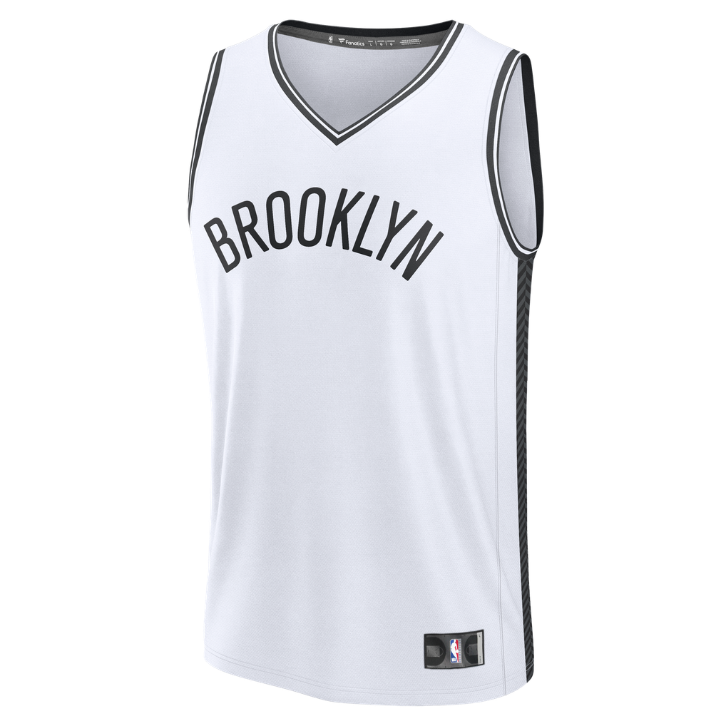 Brooklyn Nets Fanatics Fast Break Custom Jersey - Association Edition - White