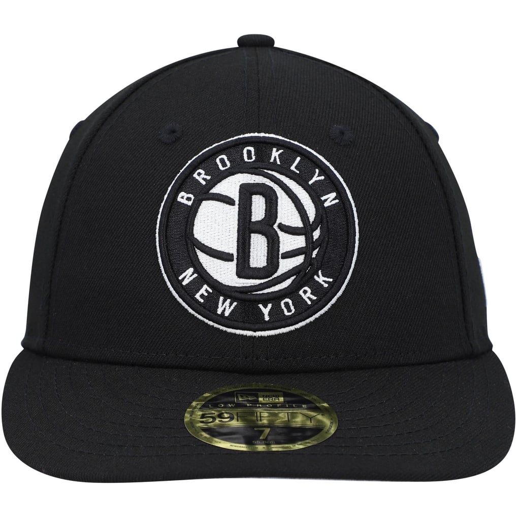 Men's Brooklyn Nets New Era Black Team Low Profile 59FIFTY Fitted Hat