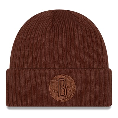 Brooklyn Nets New Era Color Pack Cuffed Knit Hat - Brown