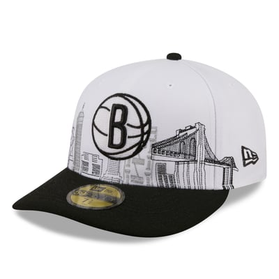 Brooklyn Nets New Era City Stitch 59FIFTY Fitted Hat - Gray/Black