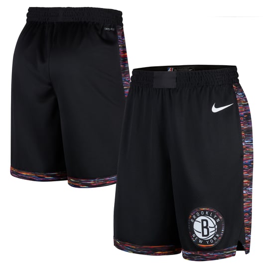  Brooklyn Nets Nike 2025/26 City Edition Remix Dri-FIT Swingman Shorts - Black