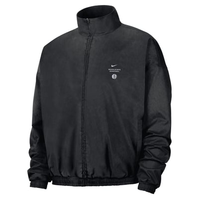 Brooklyn Nets Nike 2026/27 Standard Issue On-Court Game Theater Calm Full-Zip Jacket - Black