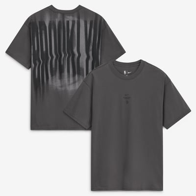 Brooklyn Nets Nike 2026/27 Standard Issue Pre-Game Max 90 T-Shirt - Charcoal