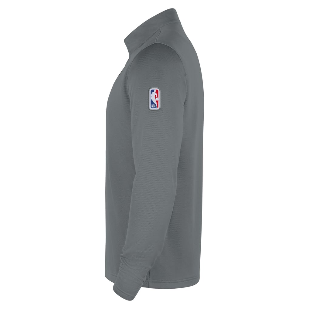 Brooklyn Nets Nike Authentic Coaches Quarter-Zip Dri-FIT Top - Gray