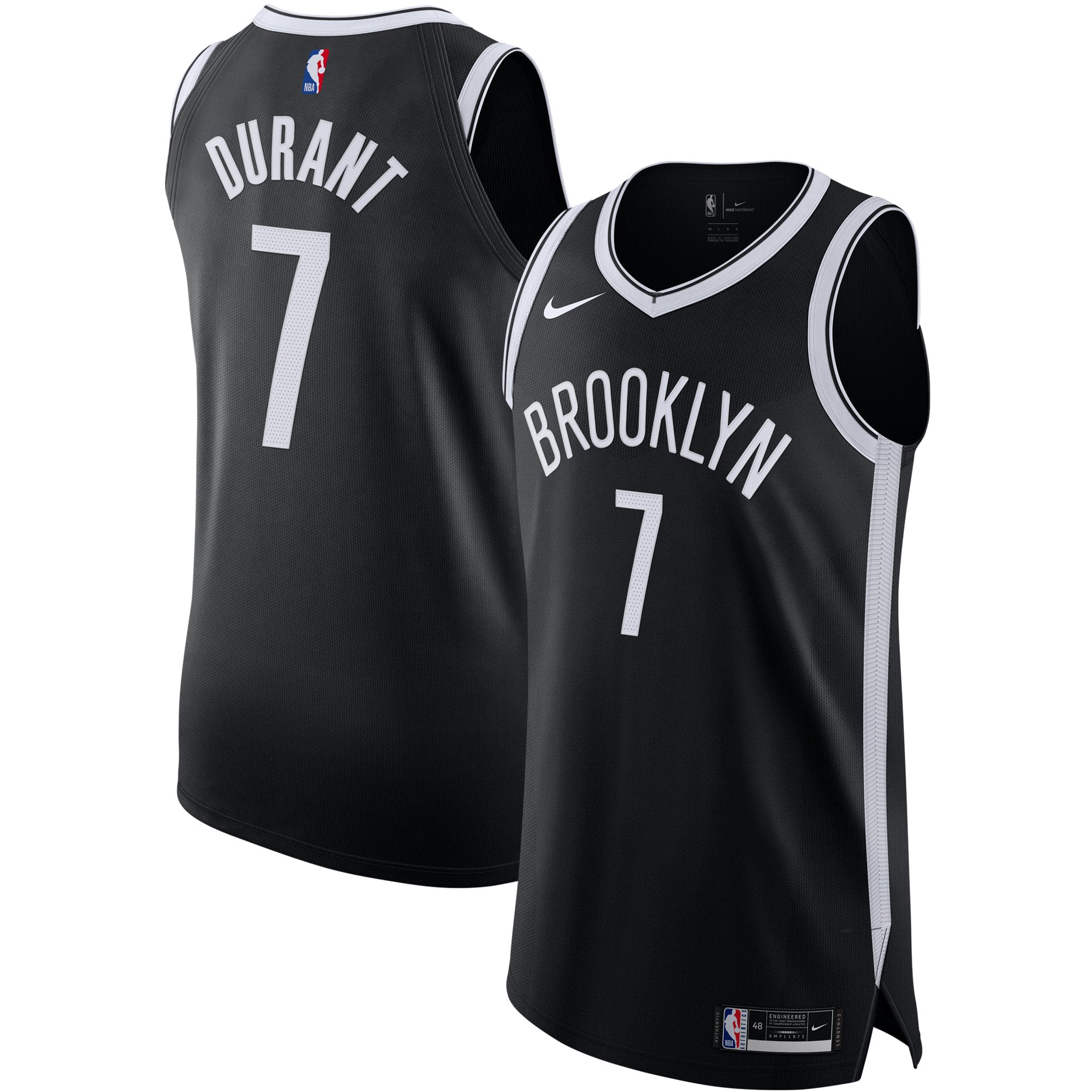 Men's Brooklyn Nets Kevin Durant Nike Black Authentic Jersey