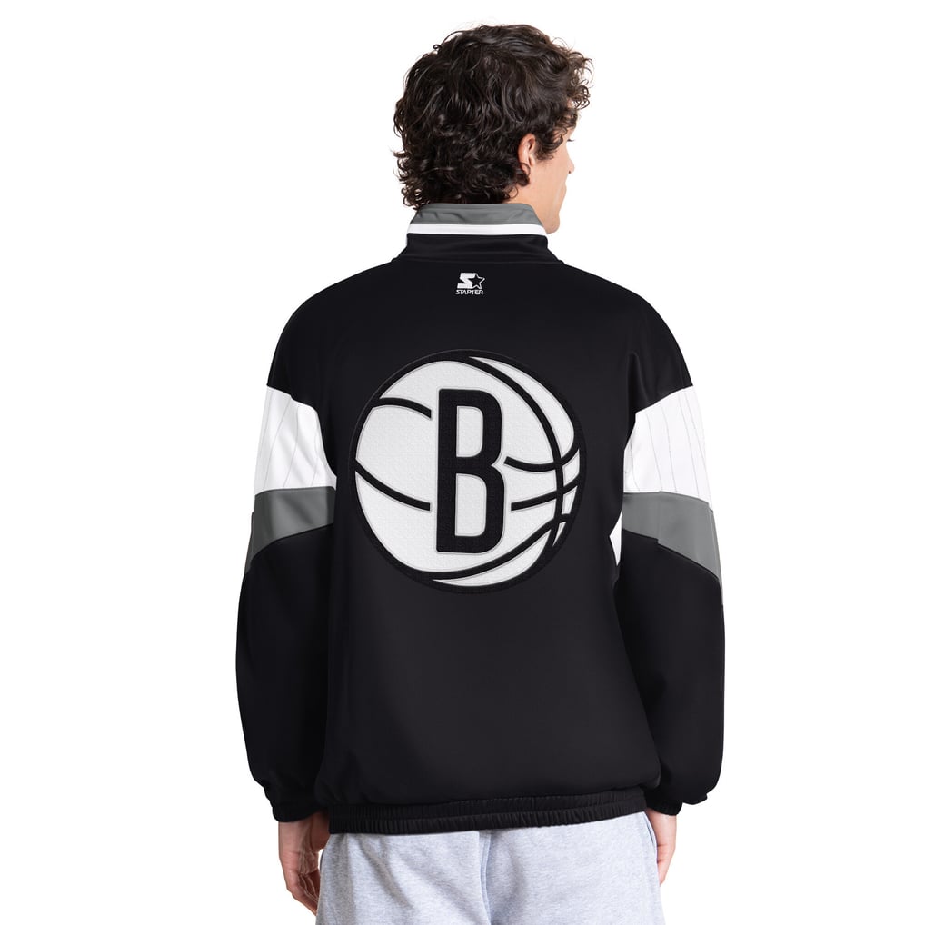 Brooklyn Nets Starter Legacy Full-Zip Track Jacket - Black