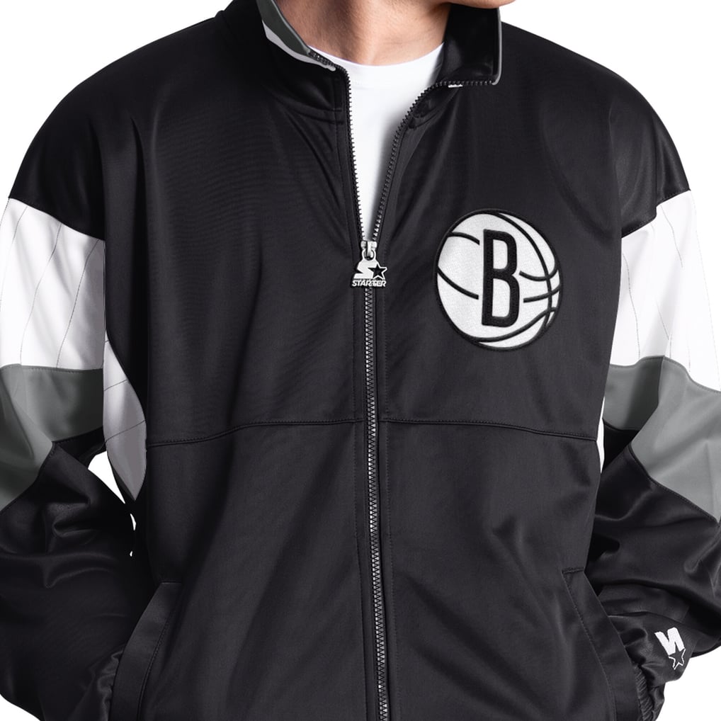 Brooklyn Nets Starter Legacy Full-Zip Track Jacket - Black