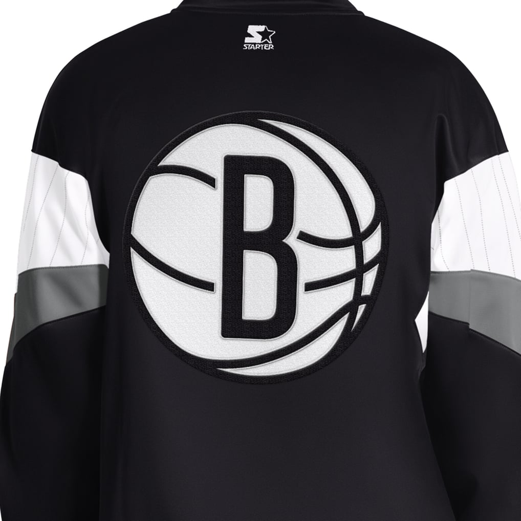 Brooklyn Nets Starter Legacy Full-Zip Track Jacket - Black